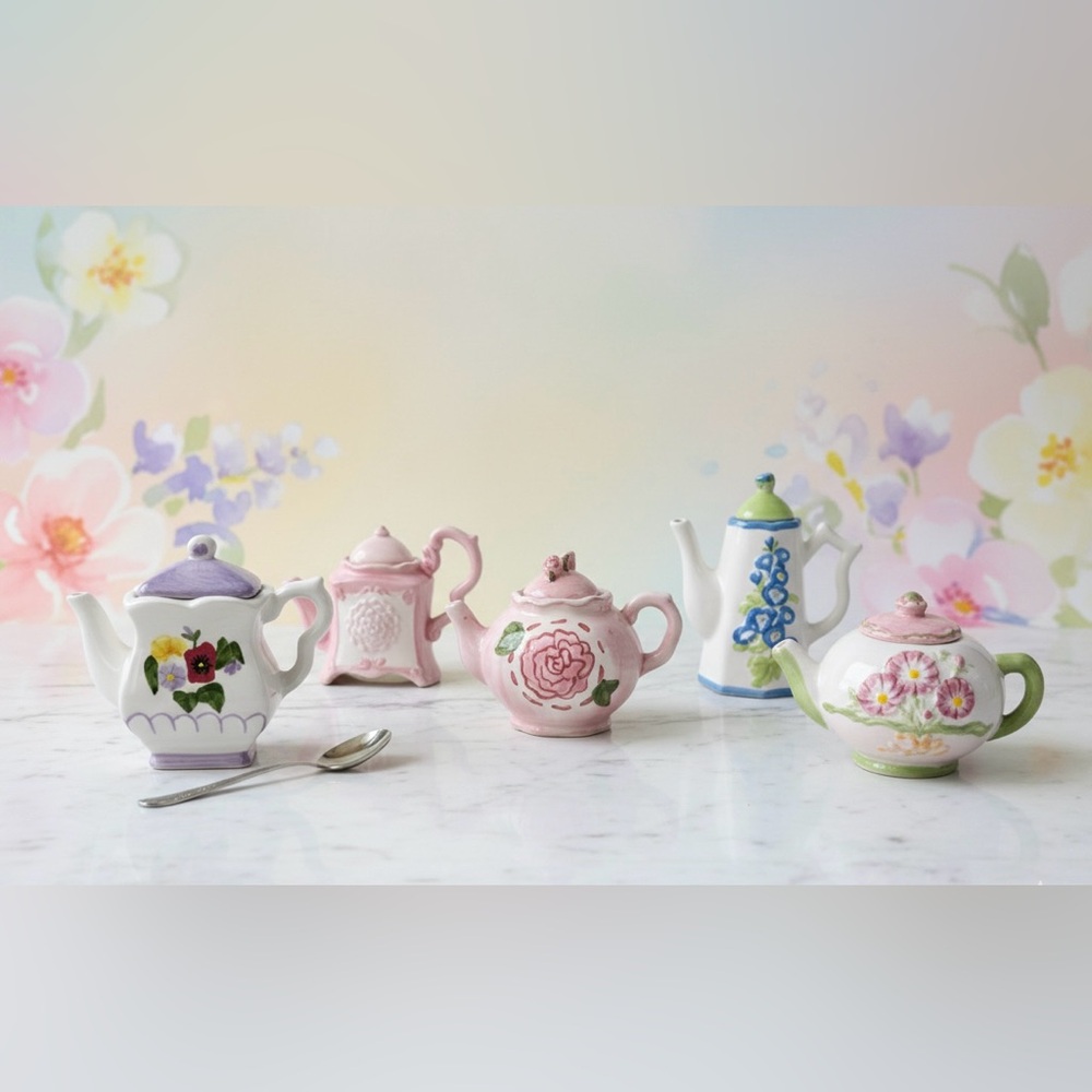 Whimsical Vintage Miniature Teapot Collection